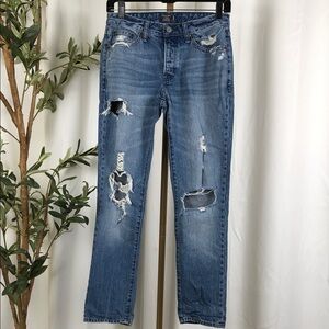 Abercrombie & Fitch Ames Slim Boyfriend Distressed Jeans Sz 24 (B4)